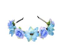 Elegante diadema de flores de simulación de guirnaldas de flores para el pelo para festivales de música, uso diario, accesorios para fiestas, festivales