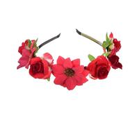 Elegante diadema de flores de simulación de guirnaldas de flores para festivales de música, uso diario, accesorios de fiesta