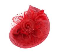 Elegante diadema de malla con plumas para fiestas deslumbrante accesorio para vestidos versátil y elegante tocado para ocasiones ideal para mujeres y decoraciones de (RD1 One Size)