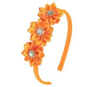 Elegante diadema de noche con diamantes de imitación florales de tela cómoda para fiestas de eventos especiales y galas, diadema ligera