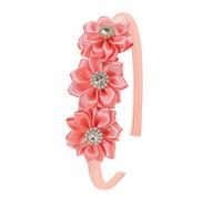 Elegante diadema de noche con diamantes de imitación florales de tela cómoda para fiestas de eventos especiales y galas, diadema ligera