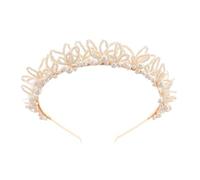 Elegante diadema de perlas de imitación para novia, estilo vintage, accesorio para el cabello, elegante diadema para bodas, fiestas y fotografías