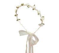 Elegante diadema de perlas de rosa con cinta para adolescentes, ocasiones especiales, eventos formales, tocado de moda, cómodo para uso diario