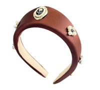 Elegante diadema de perlas rosas para mujer, adecuada para bodas, fiestas y más, añade moda a cualquier atuendo