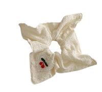 Elegante diadema elástica para el pelo, diseño de colas de caballo, cerezas, duradera, adecuada para cabello grueso o fino