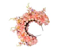 Elegante diadema floral, hermosa diadema de flores, accesorio para el pelo con adornos de flores