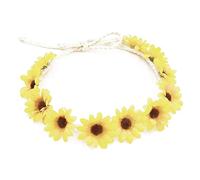 Elegante diadema para el pelo con flores de imitación para mujer, para boda, elástica, para niñas