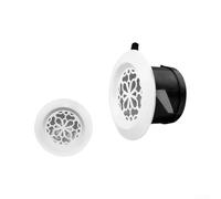 Elegante difusor de ventilación redondo blanco para una filtración eficaz de polvo y desechos (75 mm)