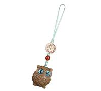 Elegante dije de bolso para mujer, llavero de madera para teléfono, diseño portátil, colgante de bolsa, delicada decoración de búho para familiares, amigos, colegas, Enlace de teléfono móvil, Refer to