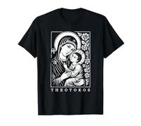 Elegante diseño artístico Theotokos Blessed Mother Mary Camiseta