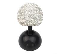 Elegante diseño de diamantes de imitación con un botón de inicio Joystick para varios vehículos (blanco)