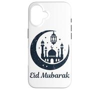 Elegante diseño de Luna islámica Eid Mubarak para Hombres, Mujeres y niños Carcasa para iPhone 16