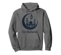 Elegante diseño de Luna islámica Eid Mubarak para Hombres, Mujeres y niños Sudadera con Capucha