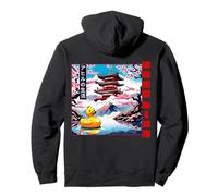 Elegante diseño de pato japonés Life Cherry Blossom Street Gift Sudadera con Capucha