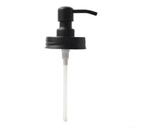 Elegante dispensador de jabón de acero inoxidable cubre tapas prácticas para diversas aplicaciones de líquidos (negro)