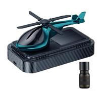 Elegante dispositivo de aromaterapia para coche con rotación solar automática y material (verde)