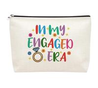 Elegante en My Engaged ERAS Estuche de cosméticos Bolsa de Maquillaje para Recuerdos de Eventos de Boda y Suministros de Regalo de Compromiso Esenciales para Viajes Recuerdo de Fiesta de Compromiso