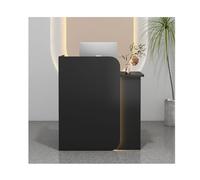 Elegante escritorio de recepción de madera con cajones, versátil para oficina, salón y tienda, muebles de tienda de 60 cm para mejorar la experiencia del cliente