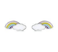 Elegante esmalte de cerezo en esmalte Pendientes de cerezo para mujeres Joyas de boda de flores