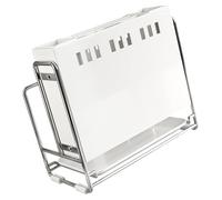 Elegante estante de almacenamiento de cuchillos y utensilios para encimera o montado en la pared, organización de cocina resistente de hierro artesanal