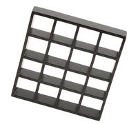 Elegante estante de exhibición de madera resistente con 16 compartimentos, accesorio para el hogar para organizar casas de muñecas en miniatura, muebles, estante de exhibición en miniatura