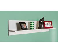 Elegante Estante de Pared, Blanco, 120 x 25 x 20 cm, Tablero de partículas Recubierto de melamina 100%, 16 mm de Grosor, decoración y organización del hogar Moderno