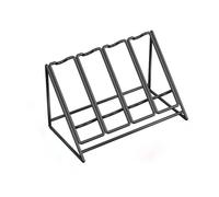 Elegante estante de vino de hierro negro para cocina y bar, almacenamiento interior de gran capacidad, perfecto para botellas de vino y exhibición, ideal para armarios y refrigeradores