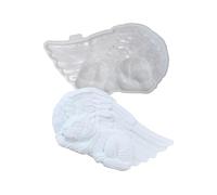 Elegante estatua conmemorativa de perro angélico, accesorio portátil para decoración de jardín o interior, adorno de tumba de perro