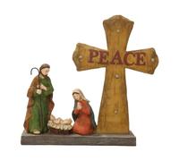 Elegante estatua de belén de Cristo de la paz para un ambiente de vida relajante, añade un toque artístico a la decoración familiar del espacio vital