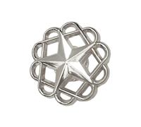 Elegante estrella Hollow Lapel Pin Badge accesorio de moda portátil para camisa de traje de hombre con respaldo seguro trajes fiesta atuendo accesorio, talla única, como se describe