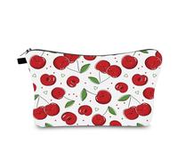 Elegante estuche de maquillaje con estampado, solución de almacenamiento funcional y portátil para mujeres y niñas, multicolor