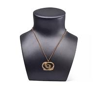 Elegante expositor de joyas y collares, elegante soporte de busto de cuero for collares y cadenas.