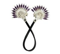 Elegante fabricante de bollo para el cabello, aleación de bollo de cabello, CUCHA PEDIO CUCHA MUJERES HOMBRES CABLO BUN, Cumpleaños Día de la Madre Damas Joyas de moda Alas de ángel para viajar, actua