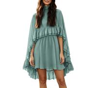 Elegante falda de gasa, vestido sin mangas a la moda con camisola para la temporada de verano. Apariencia Relajada con Clase