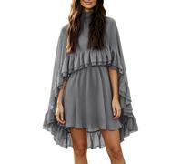 Elegante falda de gasa, vestido sin mangas a la moda con camisola para la temporada de verano. Apariencia Relajada con Clase