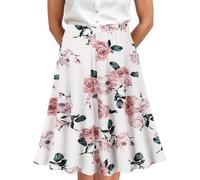 Elegante falda plisada para mujer con diseño clásico de línea A, ideal para Oktoberfest, fiestas, oficina, uso diario, muy versátil, combinable, largo hasta la rodilla, acabado de alta calidad