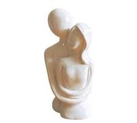 Elegante figura de pareja, escultura romántica de amor, estatua artística de 4.45 x 1.97 pulgadas con detalle, adorno de escritorio de resina, decoración del hogar con estilo moderno, idea de regalo