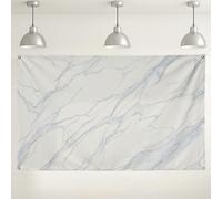 Elegante fondo de pared de mármol, diseño abstracto azul y dorado para eventos de fotografía, decoración elegante para interiores y exteriores, para fiestas y celebraciones, 180 x 109 cm