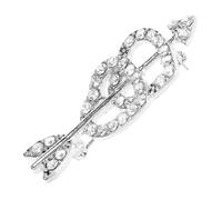 Elegante Forma de corazón Broche Pon de la Solapa de Diamantes de Diario gano