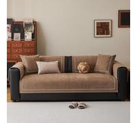 Elegante Funda De Sofá 1/2/3/4 Plazas - Chenilla Antideslizante Perros, Funda Universal Lavable A Máquina Fácil Cuidado para Salas Estar Modernas Dark Curry Lumbar Pillow with Core 30 * 50cm