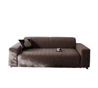 Elegante Funda de sofá elástica de 1 Pieza Funda de sofá de Alta Elasticidad Funda de sofá de 3 plazas Felpa de Terciopelo Jacquard Minimalista Antideslizante Lava marrón Five-Seat Seat [305cm-360cm]