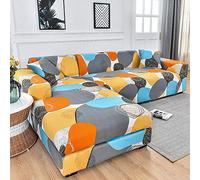 Elegante funda elástica para sofá antideslizante y resistente a los arañazos, se adapta a sofás de 3 plazas, elegante decoración del hogar, fácil de limpiar, color T.