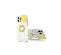 Elegante funda Floveme lisa - compatible con iPhone 13 Pro Amarillo