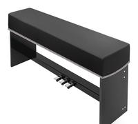 Elegante funda para piano de 88 teclas, protector de teclado de cuero negro, a prueba de polvo e impermeable, compatible con la mayoría de teclados digitales de 88 teclas