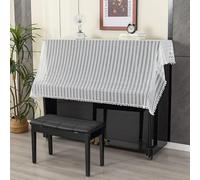 Elegante funda protectora antipolvo con bordado de encaje, resistente al polvo, a los arañazos y fácil de limpiar, para pianos verticales estándar.-Color 7||Piano cover 90 * 200cm