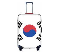 Elegante funda protectora para maleta, diseño de bandera elástica de la República de Corea, accesorios de viaje, equipaje elástico, White, XL