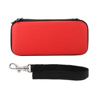 Elegante funda protectora para Nintendo Switch, roja; resistente a impactos, carcasa rígida impermeable, con capacidad para mandos inalámbricos,