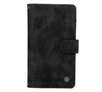 Elegante funda tipo cartera de PU, diseño a prueba de golpes, funda tipo libro independiente para los últimos smartphones, cierre magnético con