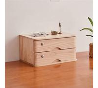 Elegante gabinete organizador de documentos de madera maciza con cerradura, cajón plano seguro para el hogar y la oficina solución de almacenamiento (1 cajón) - Sistema de archivo eficiente para
