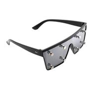 Elegante gafas de sol unisex con marco cuadrado UV400 antideslizante para la nariz, para viajes, calle, moda, prácticas, gafas de sol de policarbonato para exteriores